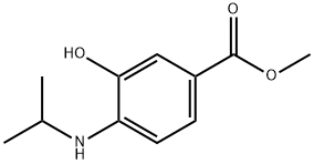 Benzoic acid, 3-hydroxy-4-[(1-methylethyl)amino]-, methyl ester (9CI) 结构式