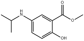 Benzoic acid, 2-hydroxy-5-[(1-methylethyl)amino]-, methyl ester (9CI) 结构式