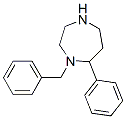 1-苄基-7-苯基-1,4-二氮杂环庚烷 结构式