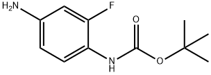 4-氨基-2-氟苯基氨基甲酸叔丁酯 结构式