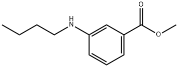 Benzoic acid, 3-(butylamino)-, methyl ester (9CI) 结构式
