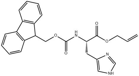 N-[芴甲氧羰基]-L-组氨酸烯丙酯 结构式