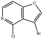 3-溴-4-氯呋喃并[3,2-C]吡啶 结构式