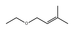 1-乙氧基-3-甲基-2-丁烯 结构式