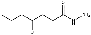 Heptanoic  acid,  4-hydroxy-,  hydrazide 结构式