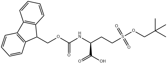 FMOC-4-(NEOPENTYLOXYSULFONYL)-ABU-OH 结构式