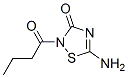 1,2,4-Thiadiazol-3(2H)-one,  5-amino-2-(1-oxobutyl)- 结构式