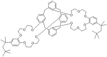 CALIX[4]ARENE-BIS(T-OCTYLBENZO-CROWN-6) 结构式