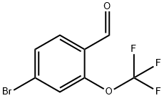 4-溴-2-(三氟甲氧基)苯甲醛 结构式