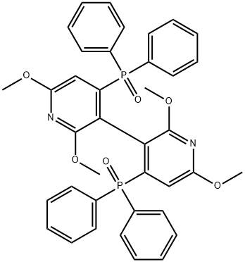 4,4'-双(二苯基磷酰基)-2,2',6,6'-四甲氧基-3,3'-二吡啶 结构式