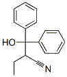 2-(羟基二苯基甲基)丁腈 结构式