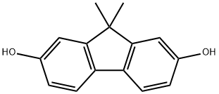 2,7-二羟基-9,9-二甲基芴 结构式