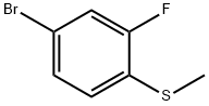 4-BROMO-2-FLUOROTHIOANISOLE 结构式