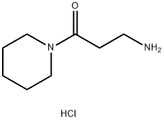 (3-氧代-3-哌啶-1-基丙基)胺盐酸盐 结构式