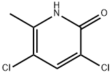 3,5-二氯-6-甲基吡啶-2(1H)-酮 结构式