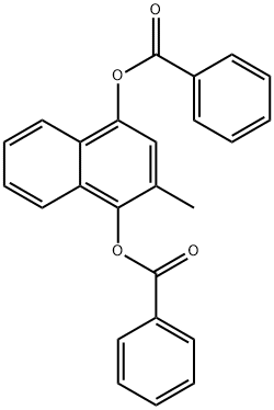 (4-BENZOYLOXY-3-METHYLNAPHTHALEN-1-YL) BENZOATE 结构式