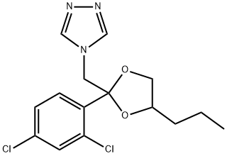 4-[[2-(2,4-Dichlorophenyl)-4-propyl-1,3-dioxolan-2-yl]Methyl]-4H-1,2,4-triazole 结构式