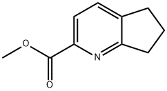 6,7-二氢-5H-环戊[B]吡啶-2-羧酸甲酯 结构式