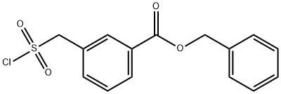 苄基 3-[(氯磺酰基)甲基]苯甲酸酯 结构式