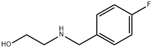2-((4-氟苄基)-氨基)-乙醇 结构式