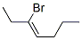 3-Bromo-3-heptene 结构式