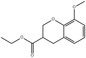 8-METHOXY-CHROMAN-3-CARBOXYLIC ACID ETHYL ESTER 结构式