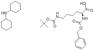 Z-6-叔丁氧羰酰赖氨酸· 二环己基胺盐 结构式