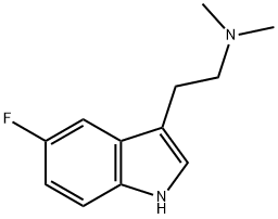 5-FLUORO-N,N-DIMETHYLTRYPTAMINE 结构式