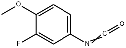 2-氟-4-异氰酸基-1-甲氧基苯 结构式