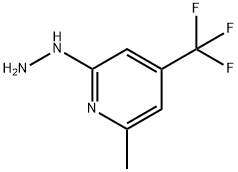 1-[6-甲基-4-（三氟甲基）-2-吡啶肼 结构式