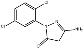 1-(2,5-二氯苯基)-3-氨基-5-吡唑酮 结构式