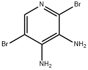 2,5-二溴-3,4-二氨基吡啶 结构式