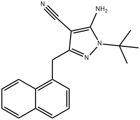 4-AMINO-1-TERT-BUTYL-3-(1'-NAPHTHYLMETHYL)-4-CYANOPYRAZOLE