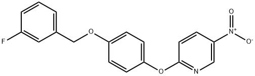 2-[4-(3-FLUORO-BENZYLOXY)-PHENOXY]-5-NITRO-PYRIDINE 结构式