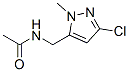 Acetamide,  N-[(3-chloro-1-methyl-1H-pyrazol-5-yl)methyl]- 结构式