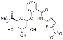脱乙酰基葡糖苷酸钠盐 结构式