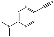 5-(二甲氨基)吡嗪-2-甲腈 结构式