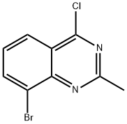 4-氯-8-溴-2-甲基喹唑啉 结构式