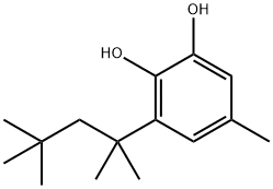 1,2-BENZENEDIOL,5-METHYL-3-(1,1,3,3-TETRAMETHYLBUTYL)- 结构式