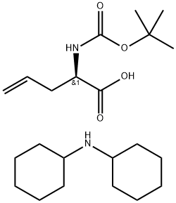 N-叔丁氧羰基-D-烯丙基甘氨酸二环己胺盐 结构式