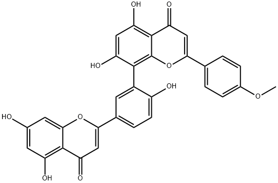 罗汉松双黄酮A 结构式