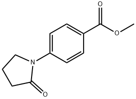 4-(2-氧代-吡咯烷-1-基)-苯甲酸甲酯 结构式