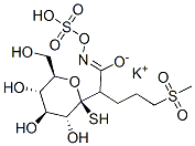 BETA-D-GLUCOPYRANOSE, 1-THIO-, 1-[5-(METHYLSULFONYL)-N-(SULFOOXY)PENTANIMIDATE], MONOPOTASSIUM SALT 结构式