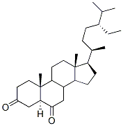 豆甾烷-3,6-二酮 结构式
