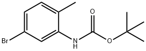 T-BUTYL 5-BROMO-2-METHYLPHENYLCARBAMATE 结构式