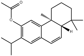 Acetic acid 13-isopropylpodocarpa-6,8,11,13-tetren-12-yl ester 结构式