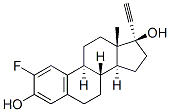 2-Fluoro-17-ethynylestradiol 结构式