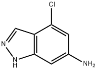 6-氨基-4-氯吲唑 结构式