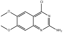 4-氯-6,7-二甲氧基-2-喹唑啉胺 结构式