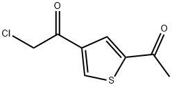 1-(5-乙酰基-3-噻吩基)-2-氯乙酮 结构式